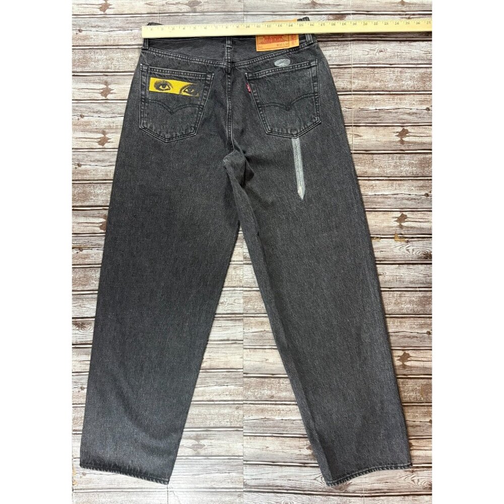 Levi's x Undercover "Light Darkness" Baggy Jeans Size 30 color Black NWT - Picture 2 of 8
